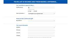Desktop Screenshot of donations.stmaryshospitalfoundation.ca